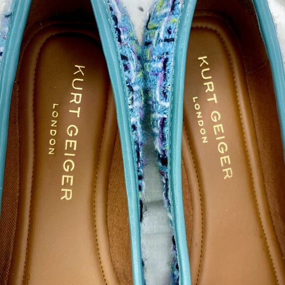 Kurt Geiger London Tweed & Leather Ballet Flats MSRP$130 - Picture 7 of 16